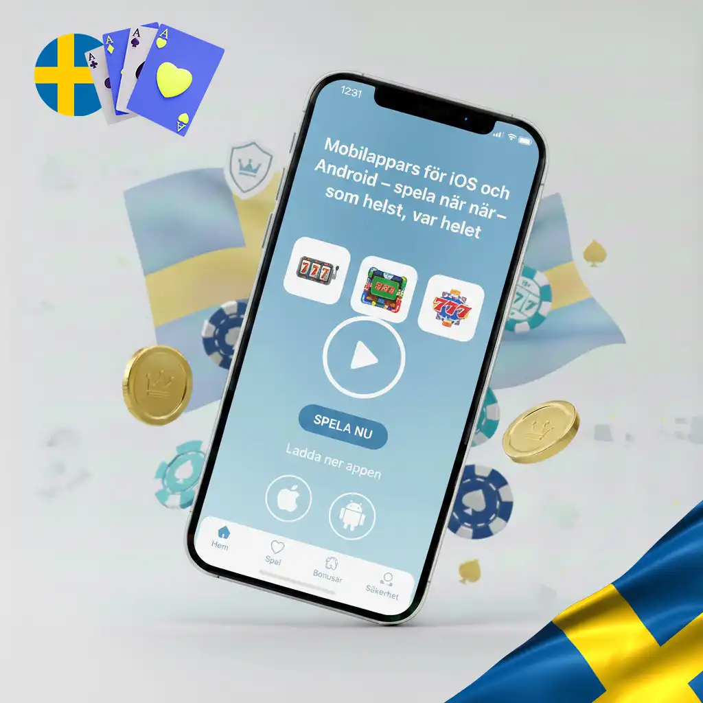 Mobiltelefoner med spelappens gränssnitt